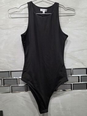Urban Outfitters Black Sleeveless High-Neck Bodysuit